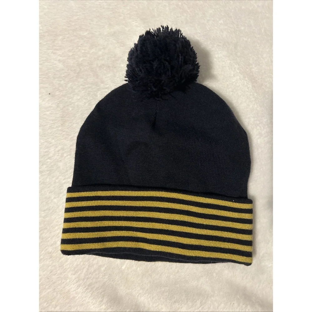 Navy Midshipmen Under Armor Beanie Cap Cuff Striped  NWT
